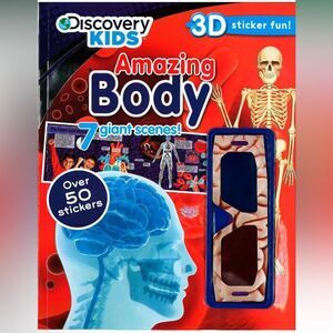 Amazing Body (Discovery Kids) 3D Sticker Fun with 3D Glasses